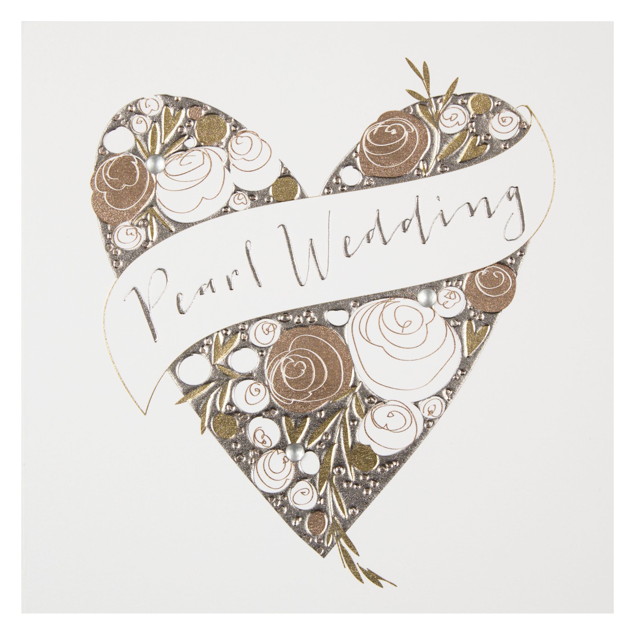 belly button designs pearl wedding anniversary card at john