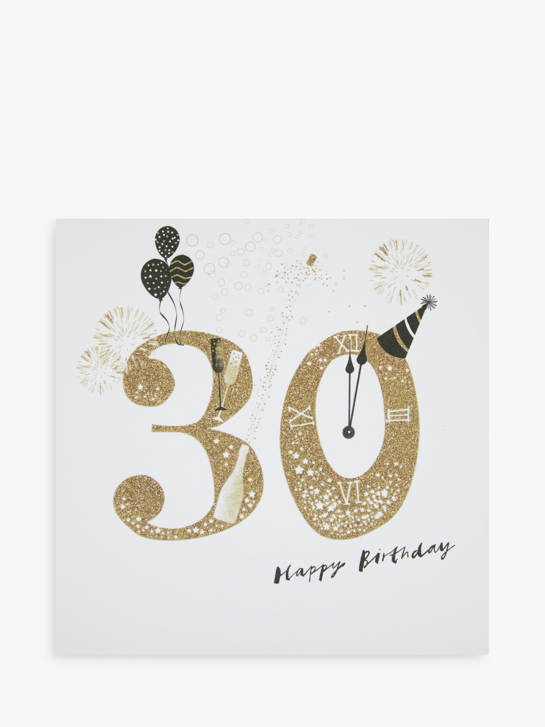 Buy Woodmansterne Party  Hat Champagne 30th  Birthday  Card 
