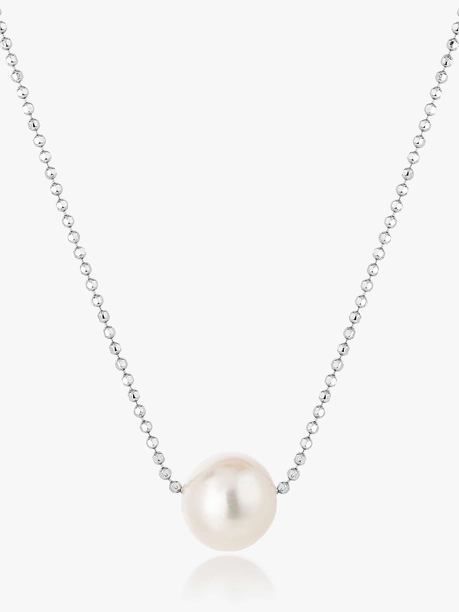 Buy Claudia Bradby Essential Moving Freshwater Pearl Chain Necklace, White Online at johnlewis.com