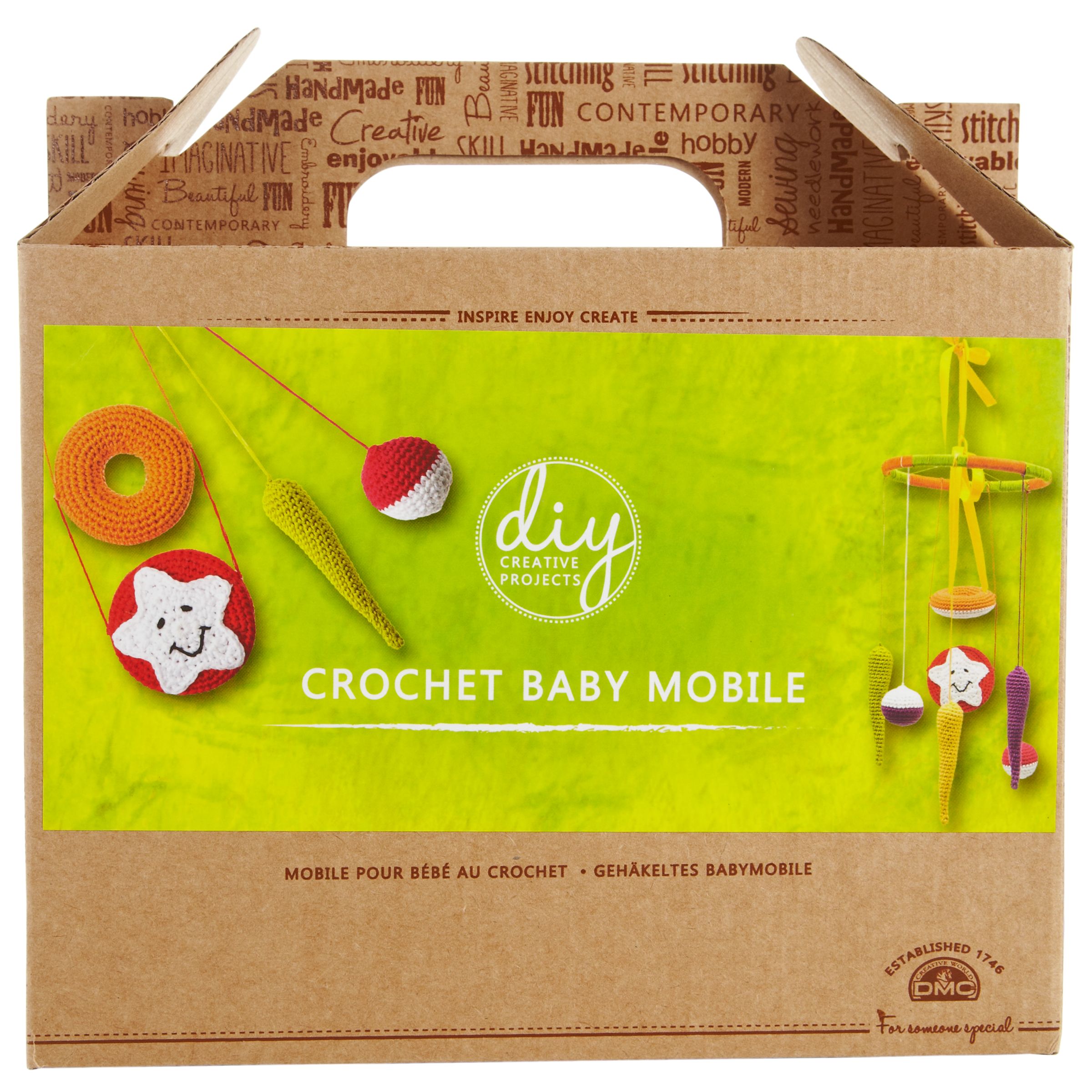 Dmc Creative Crochet Baby Mobile Craft Kit Multi At John Lewis Partners