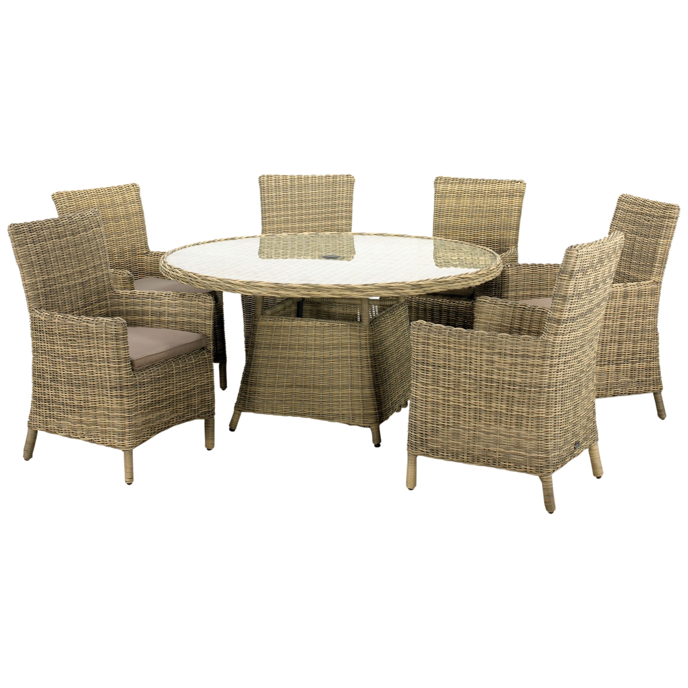 Buy Royalcraft Wentworth Carver 6-Seater Outdoor Dining Set Online at johnlewis.com