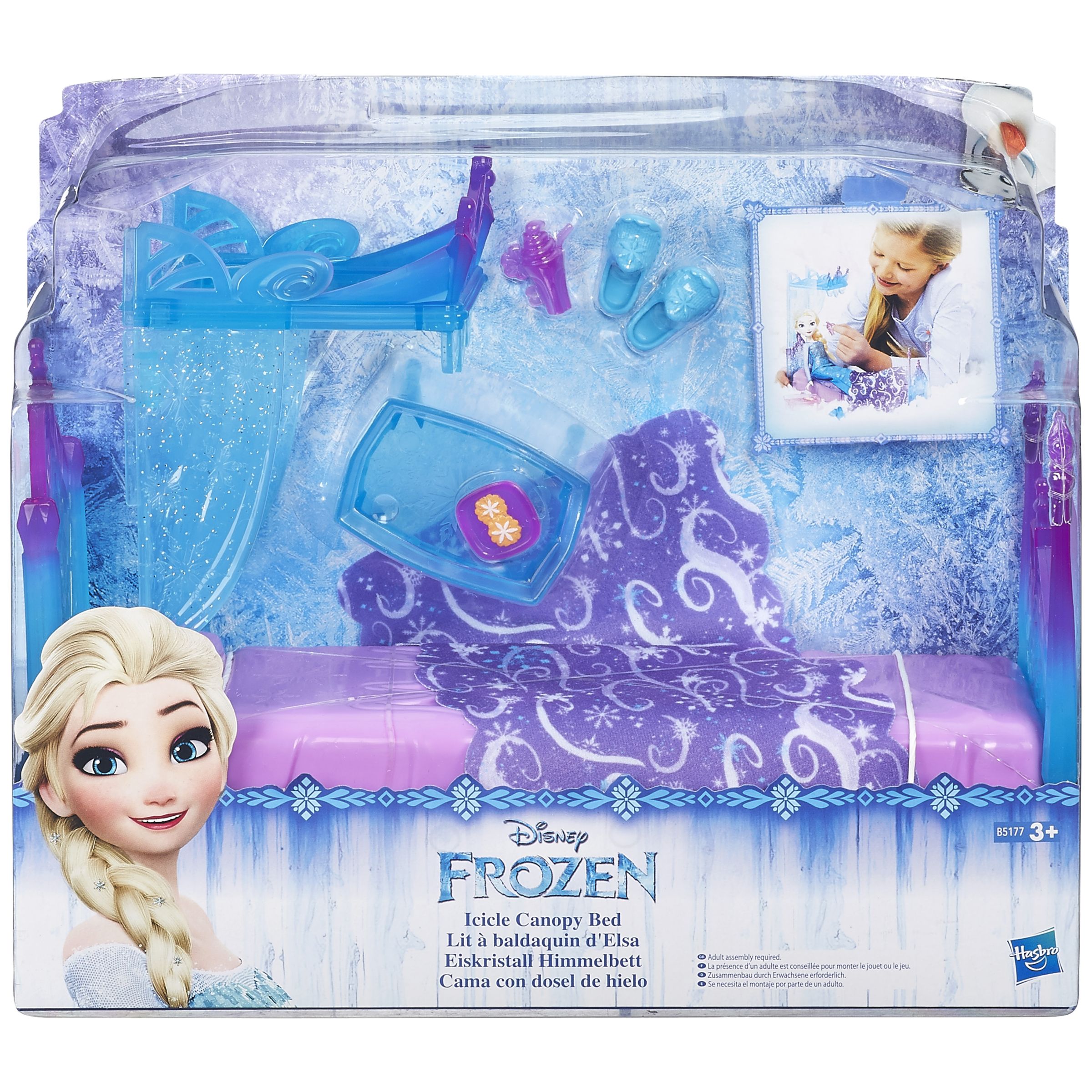 Disney Frozen Elsa Canopy Bed, Blue/Purple