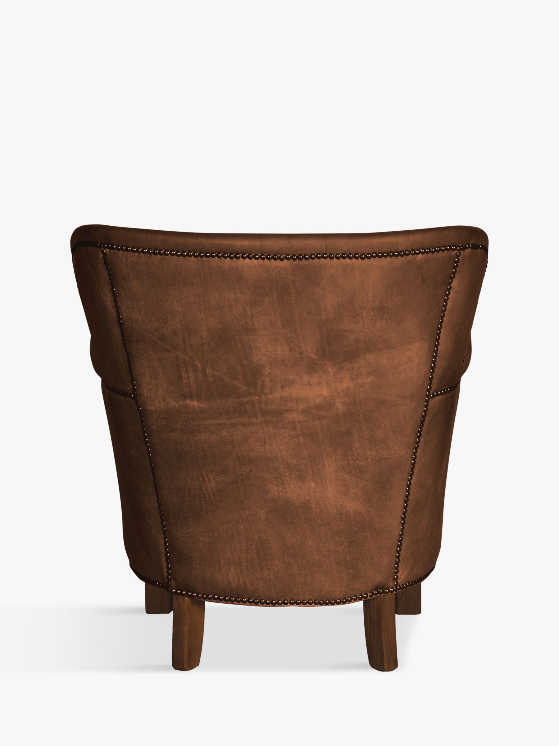 Halo Little Professor Leather Armchair, Antique Whisky at John Lewis ...