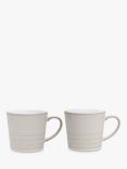 Denby Natural Canvas Textured Mugs, Set of 2, 400ml