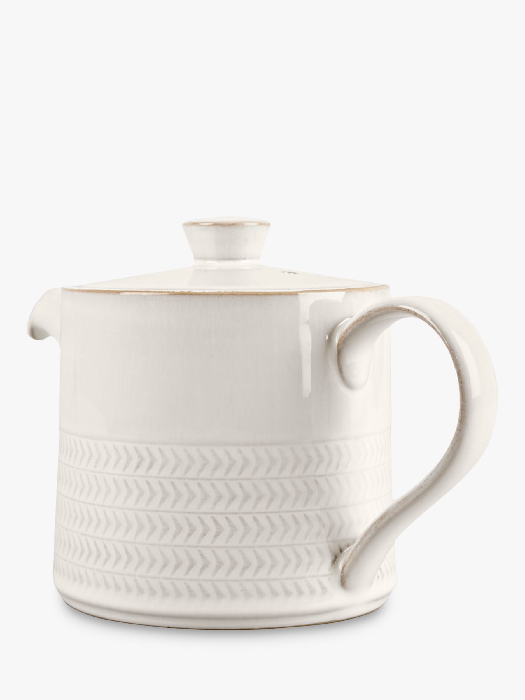 Denby Natural Canvas Textured Teapot, 920ml at John Lewis & Partners