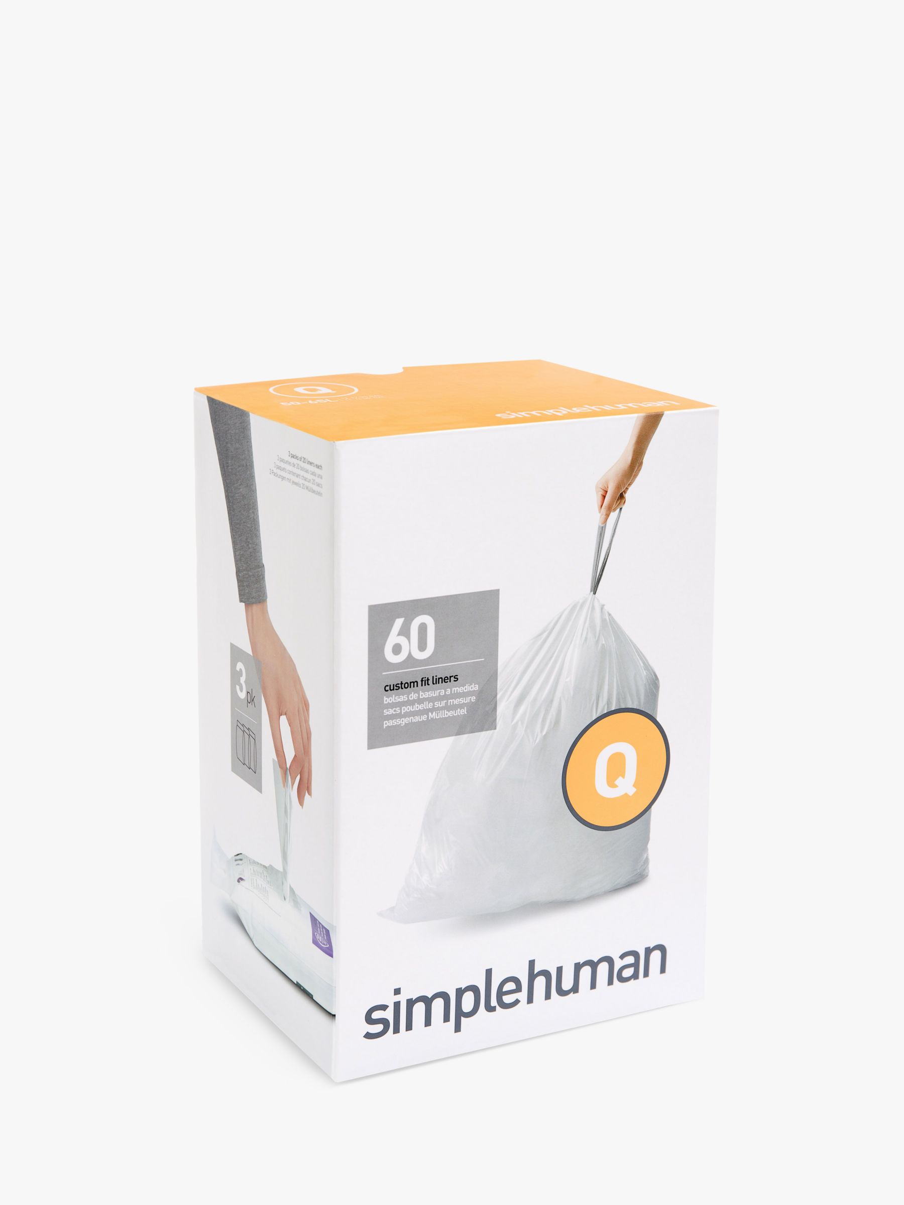 Simplehuman Code C Custom Fit 10-12L Bin Liners (60 Liners)