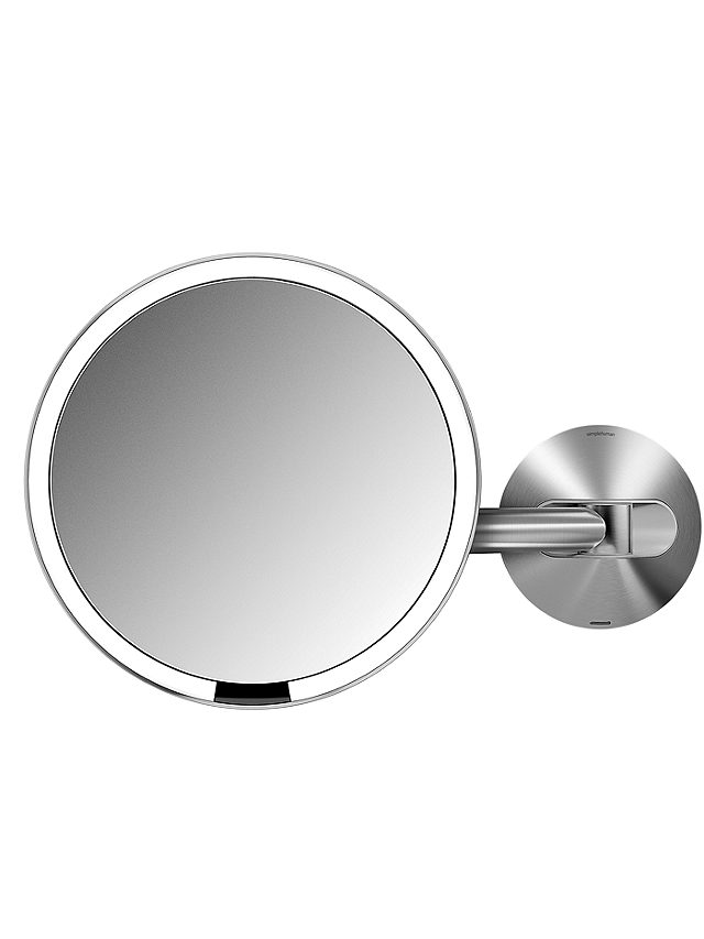 simplehuman Wall Mounted Bathroom Sensor Mirror, Mains Operated