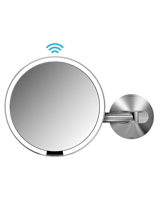 simplehuman Wall Mounted Bathroom Sensor Mirror, Mains Operated