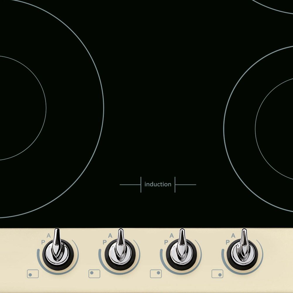 Smeg Pi964p Victoria Aesthetic 60cm Induction Hob Cream At John