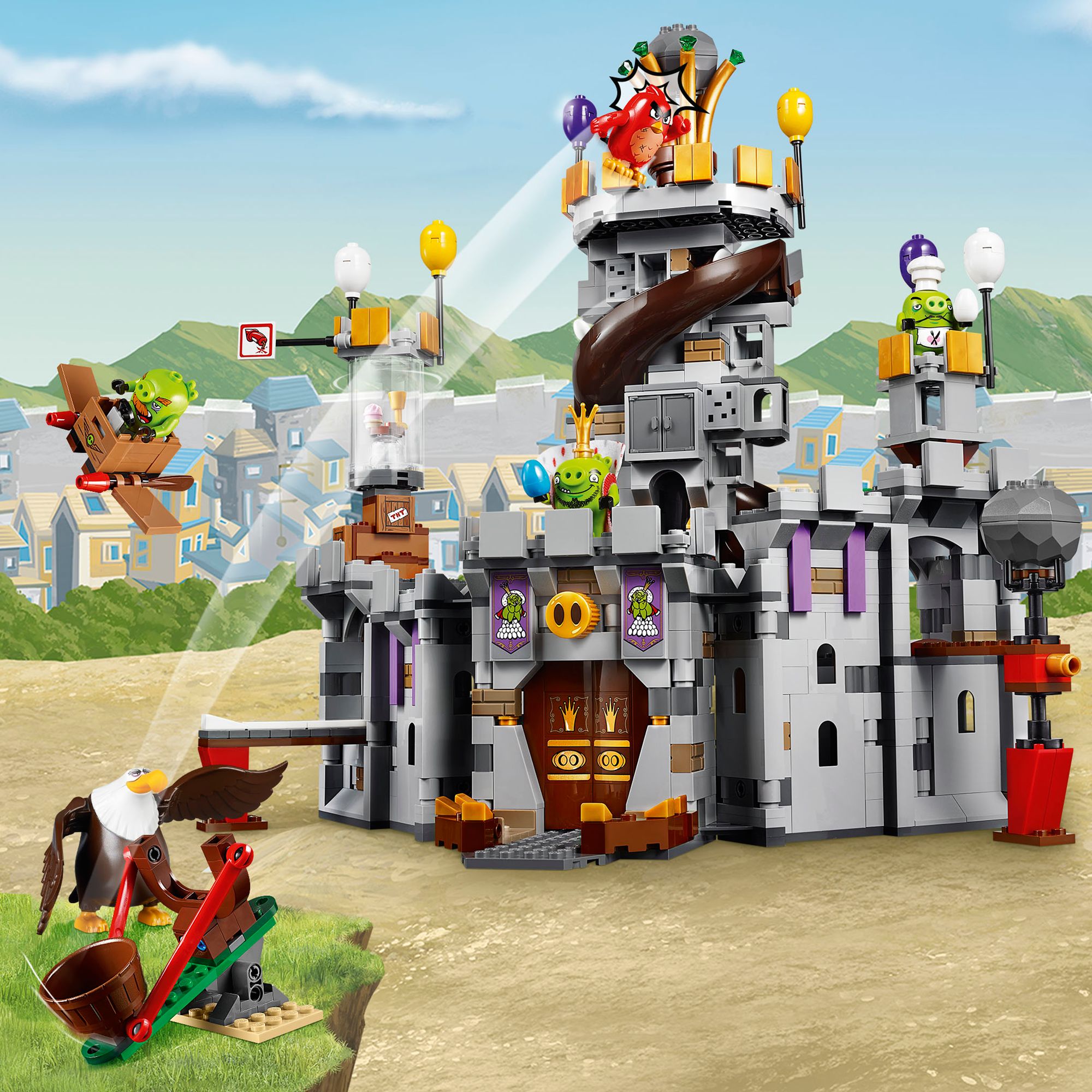 lego angry birds king pig's castle