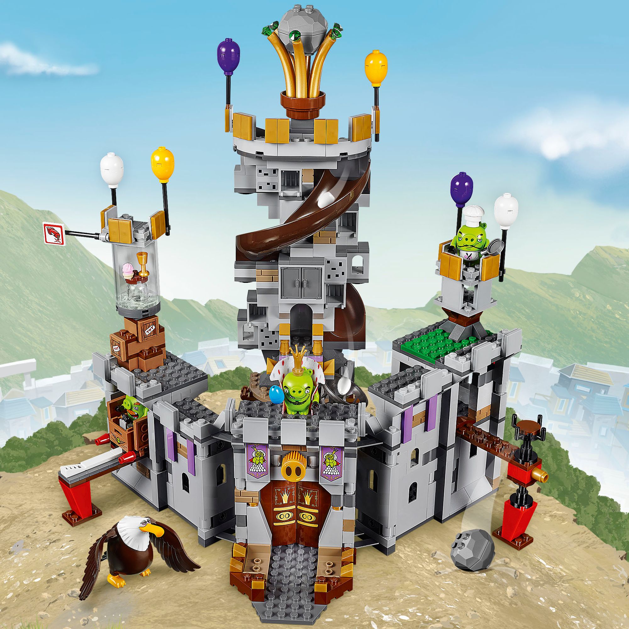 lego angry birds king pig's castle