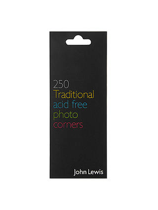 John Lewis & Partners Photo Corners, Pack of 250