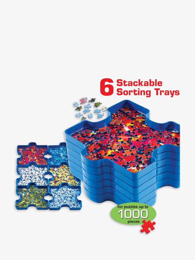 Puzzle Sorting Trays STACK-EM by Bits and Pieces Piece Sorter Organizer New