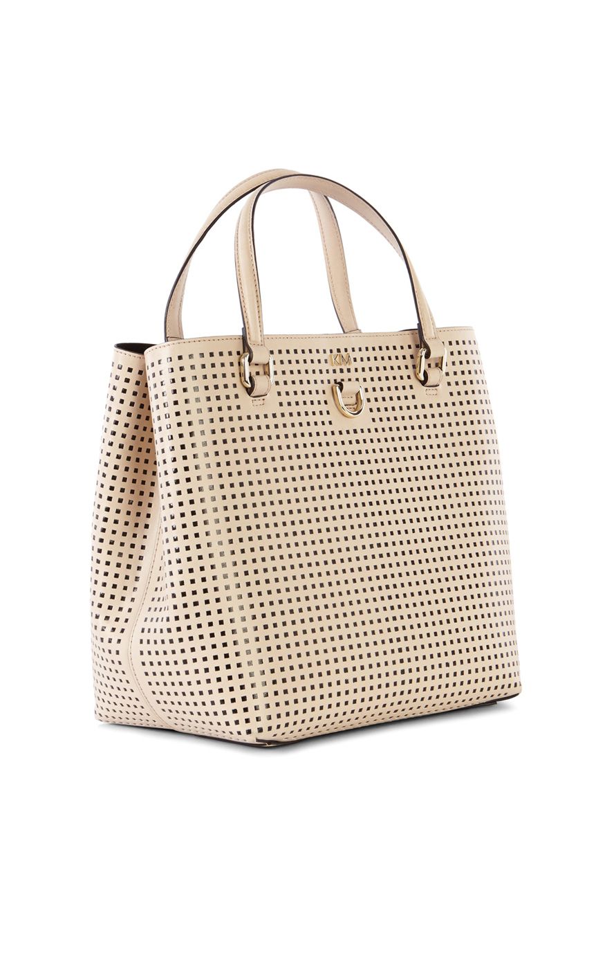 Karen Millen Perforated Small Bucket Bag