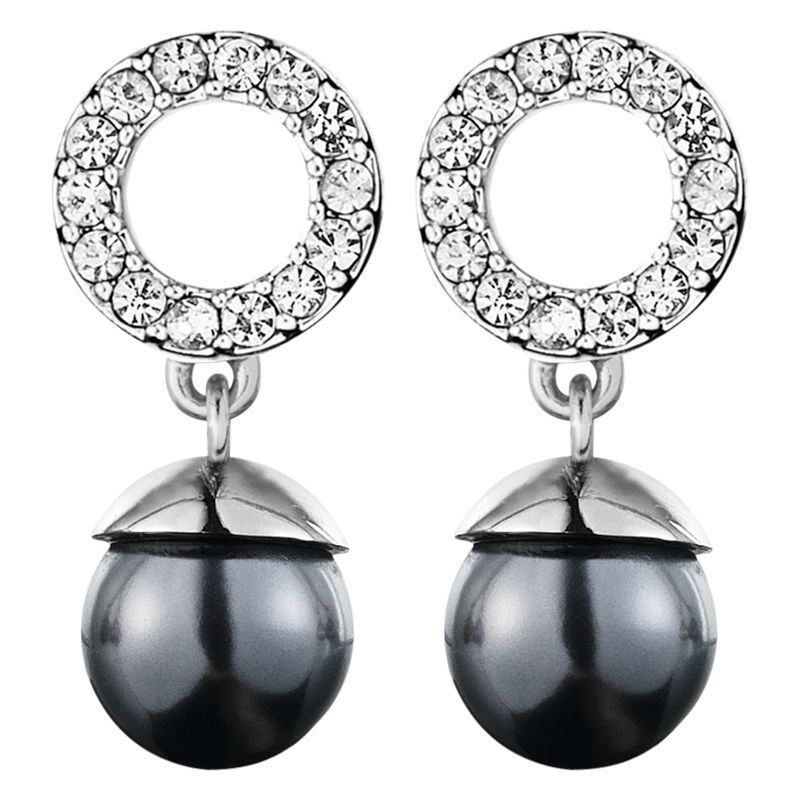 dyrberg kern faux pearl earrings drop crystal grey silver johnlewis longer