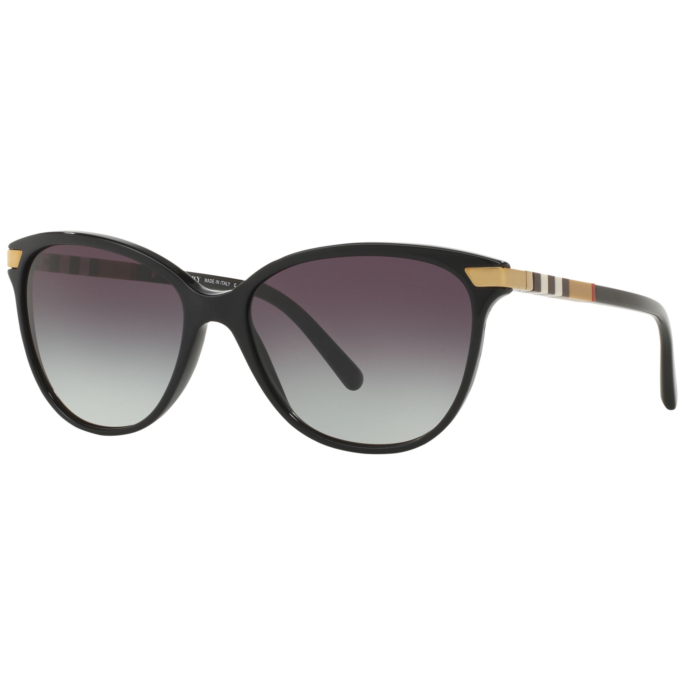Burberry BE4216 Cat's Eye Gradient Sunglasses, Black at John Lewis &  Partners