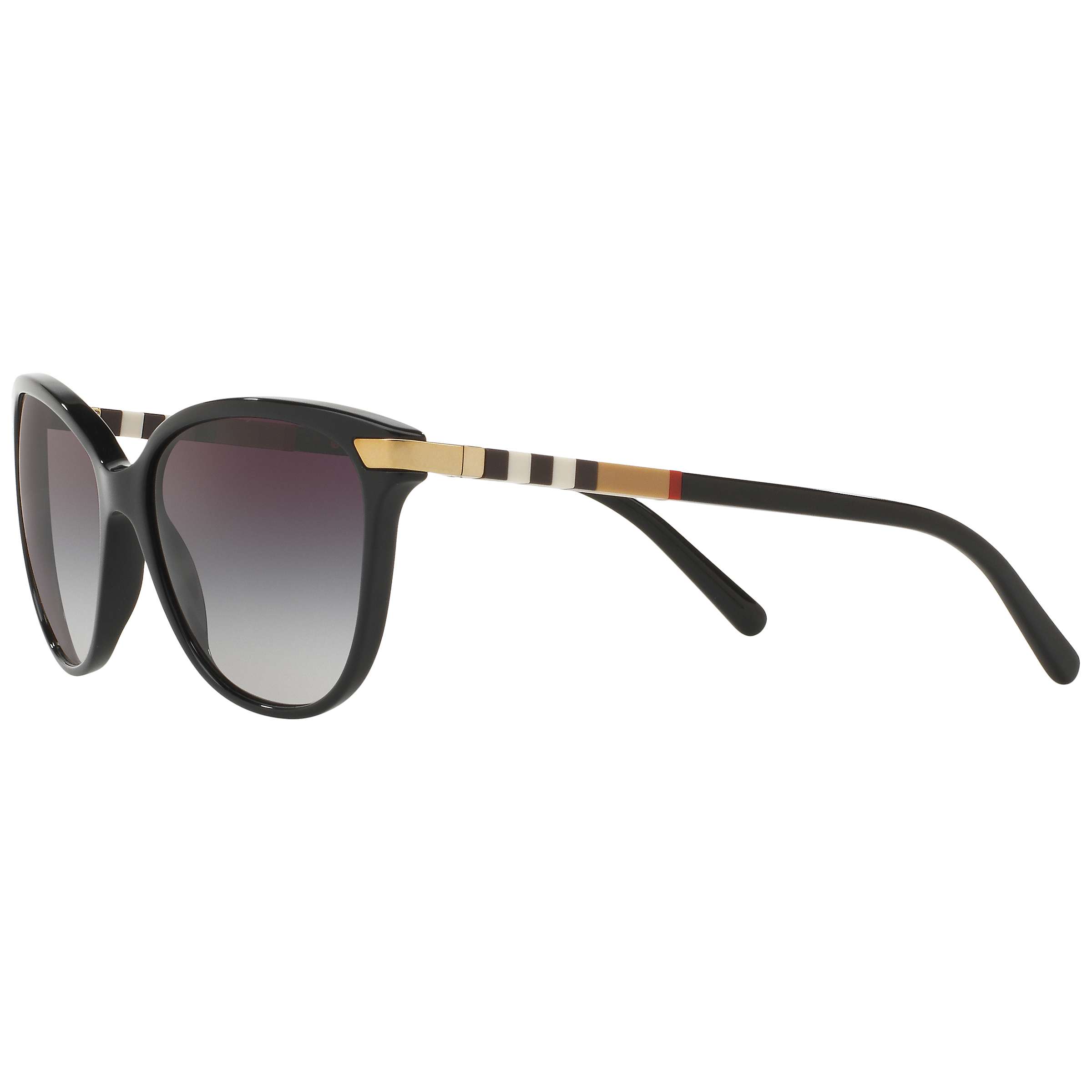 Buy Burberry BE4216 Cat's Eye Gradient Sunglasses, Black Online at johnlewis.com