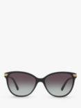 Burberry BE4216 Cat's Eye Gradient Sunglasses, Black