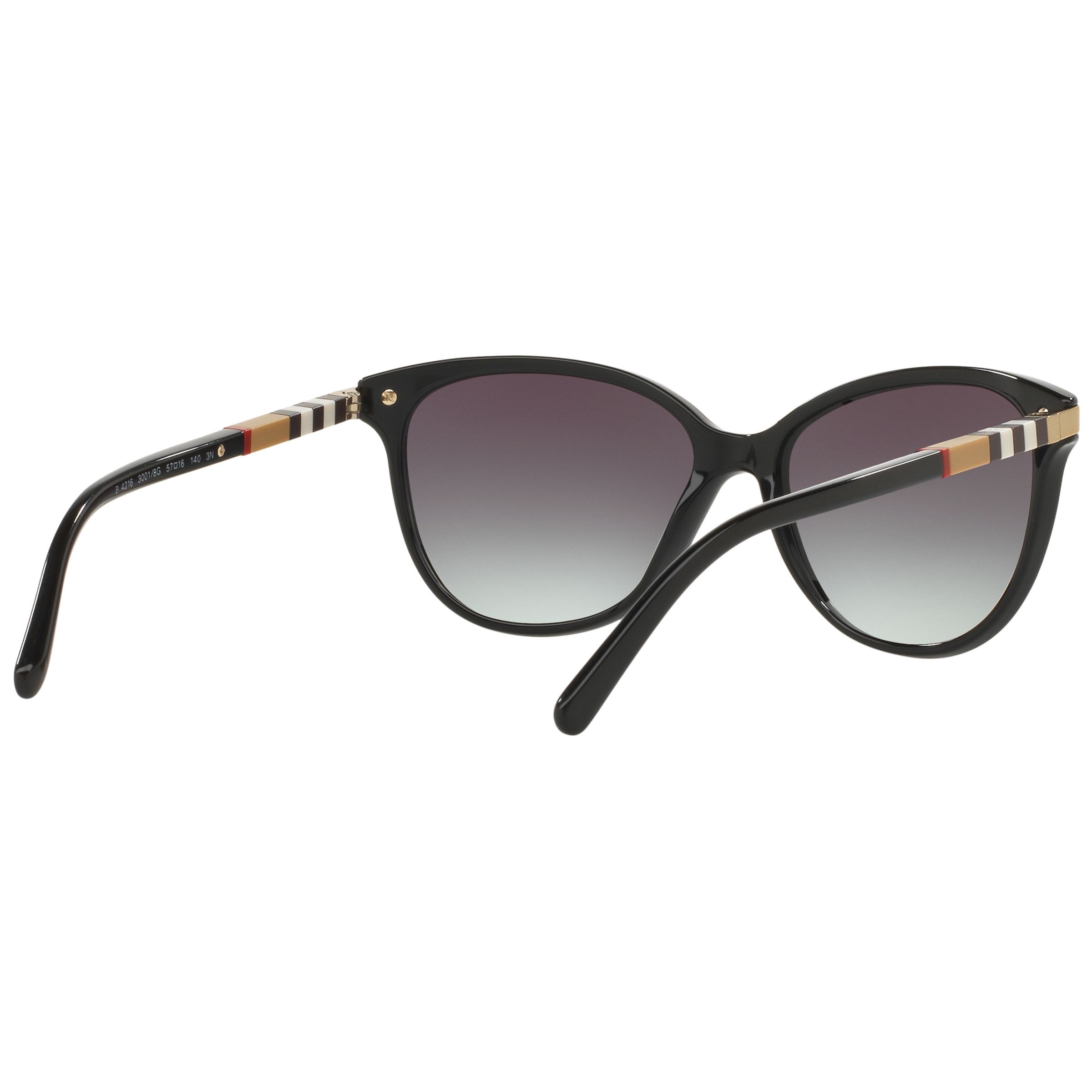 Buy Burberry BE4216 Cat's Eye Gradient Sunglasses, Black Online at johnlewis.com