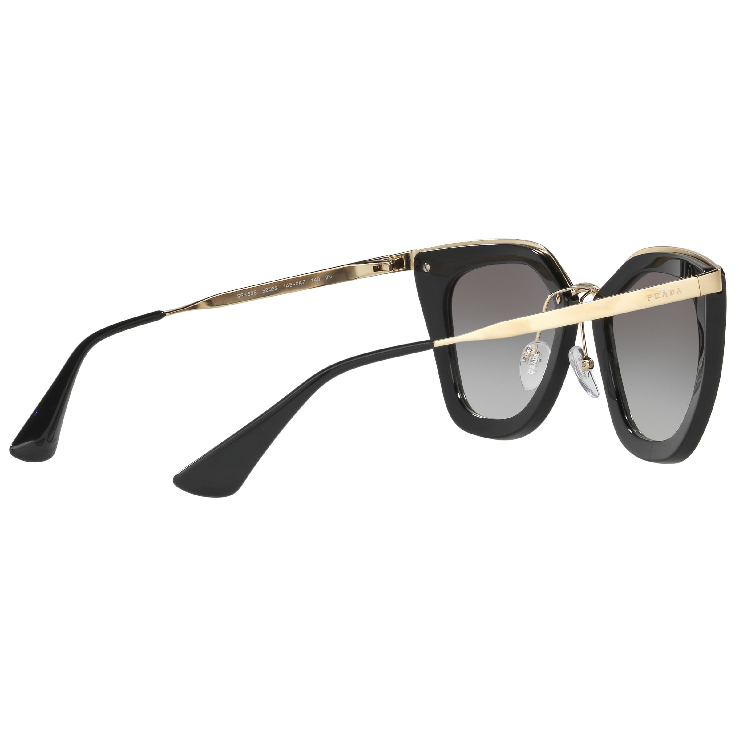 Prada PR 53SS Gradient Cat's Eye Sunglasses, Black