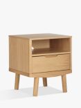 John Lewis & Partners Bow 1 Drawer Bedside Table