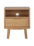 John Lewis Bow 1 Drawer Bedside Table