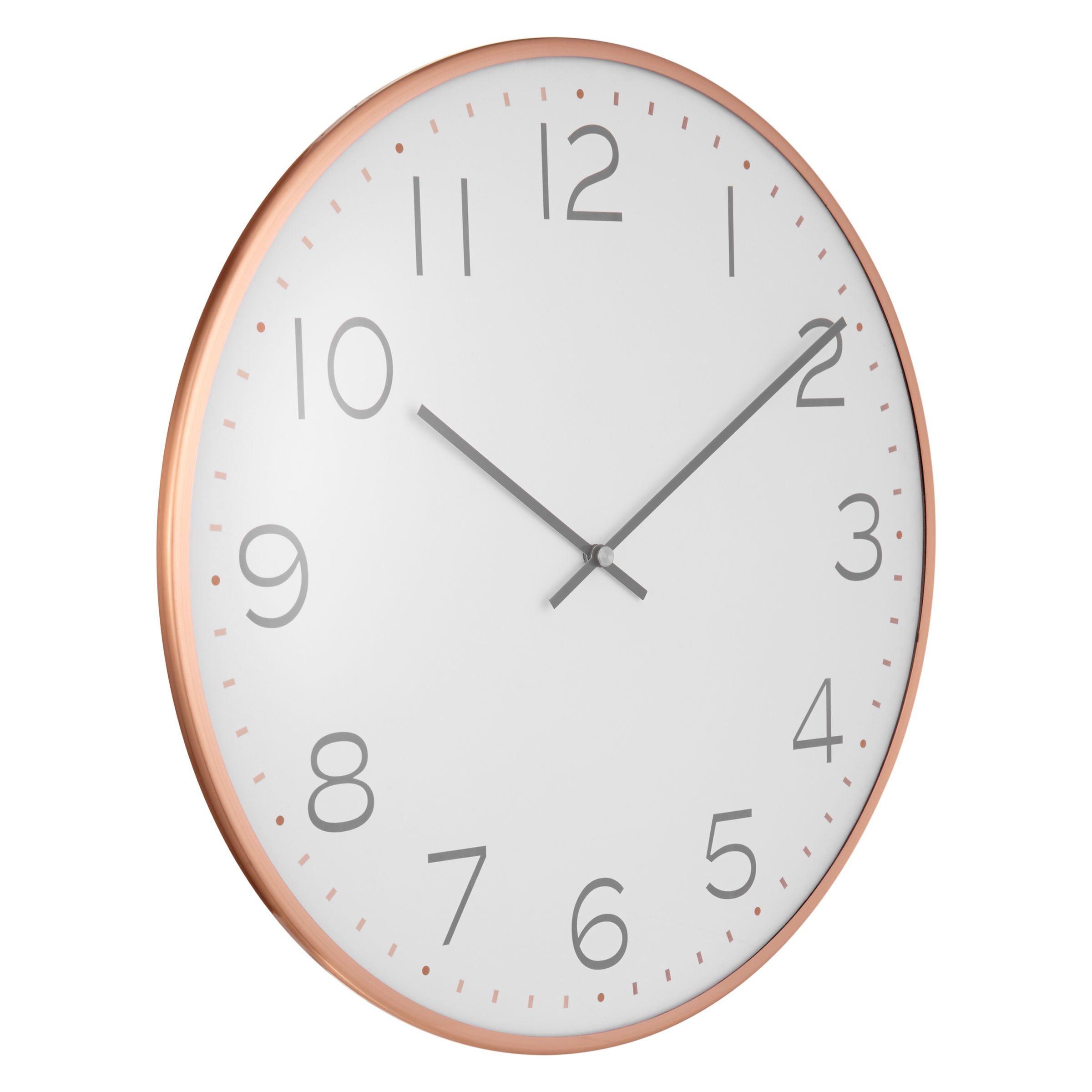 Buy House by John Lewis Domed Wall Clock, Copper | John Lewis