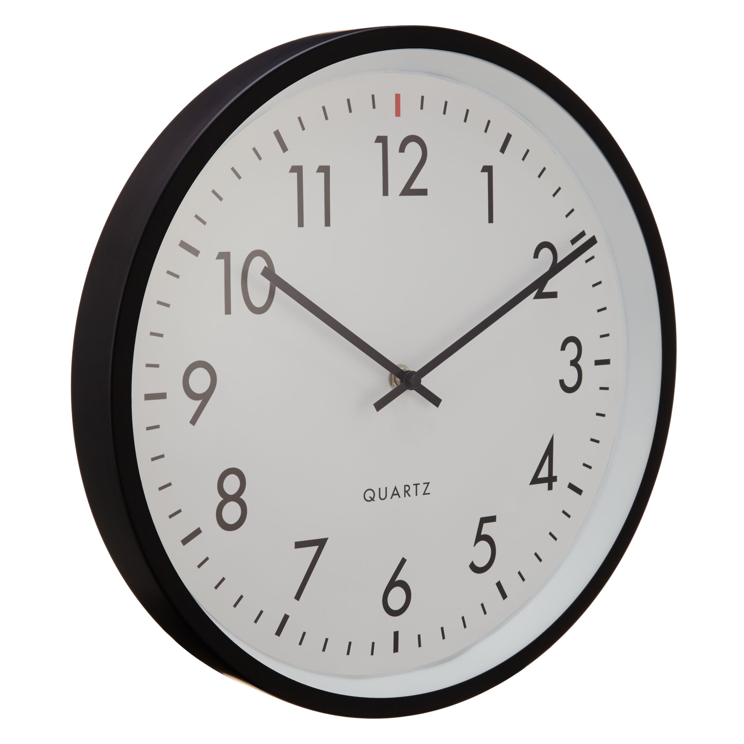 Buy House by John Lewis Metal Wall Clock, Dia.36cm, Black | John Lewis
