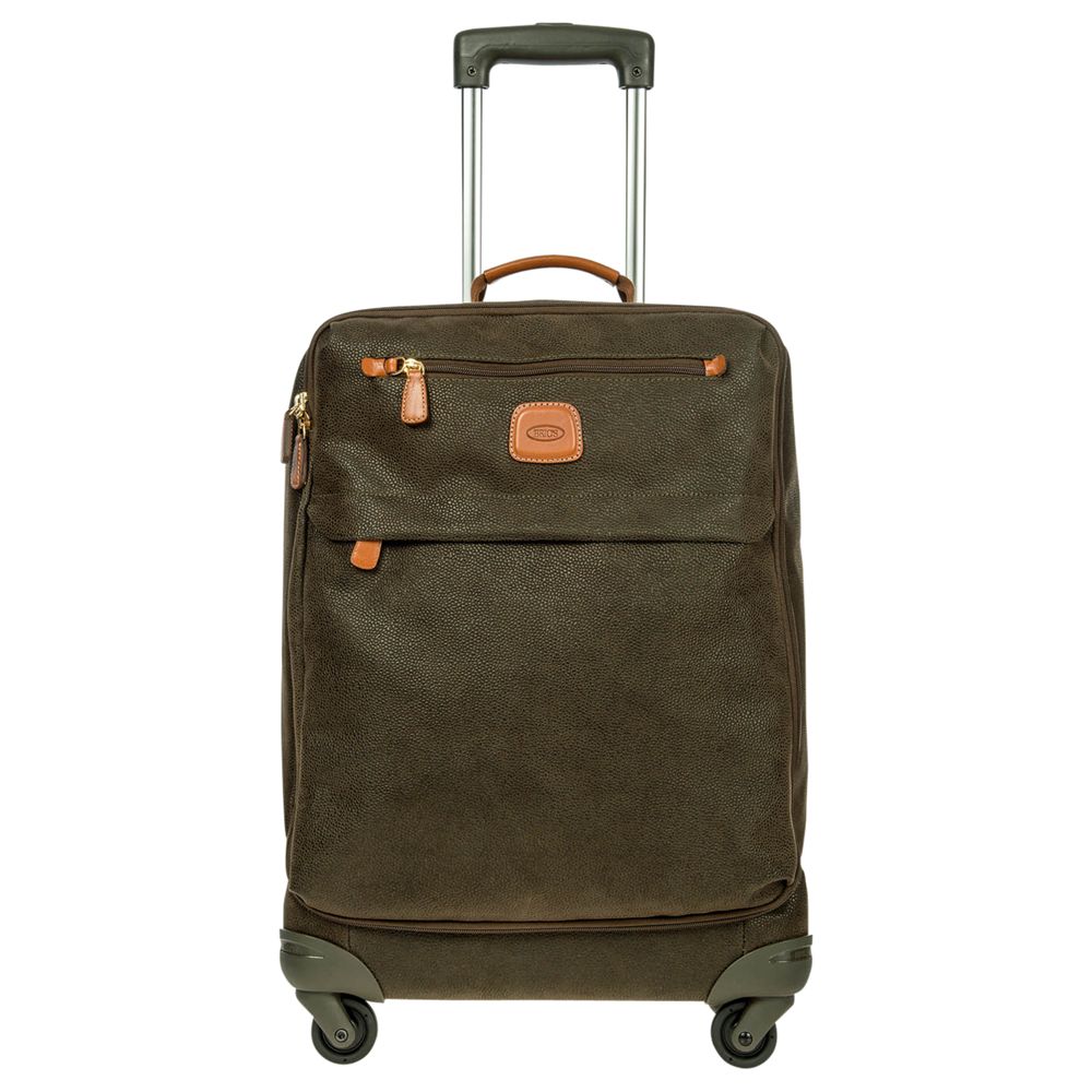 Bric&#39;s Life Cabin Bag 4-Wheels 55cm Suitcase, Olive at John Lewis & Partners