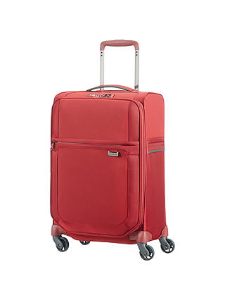 Samsonite Uplite 4-Wheel 55cm Cabin Spinner Suitcase, Red