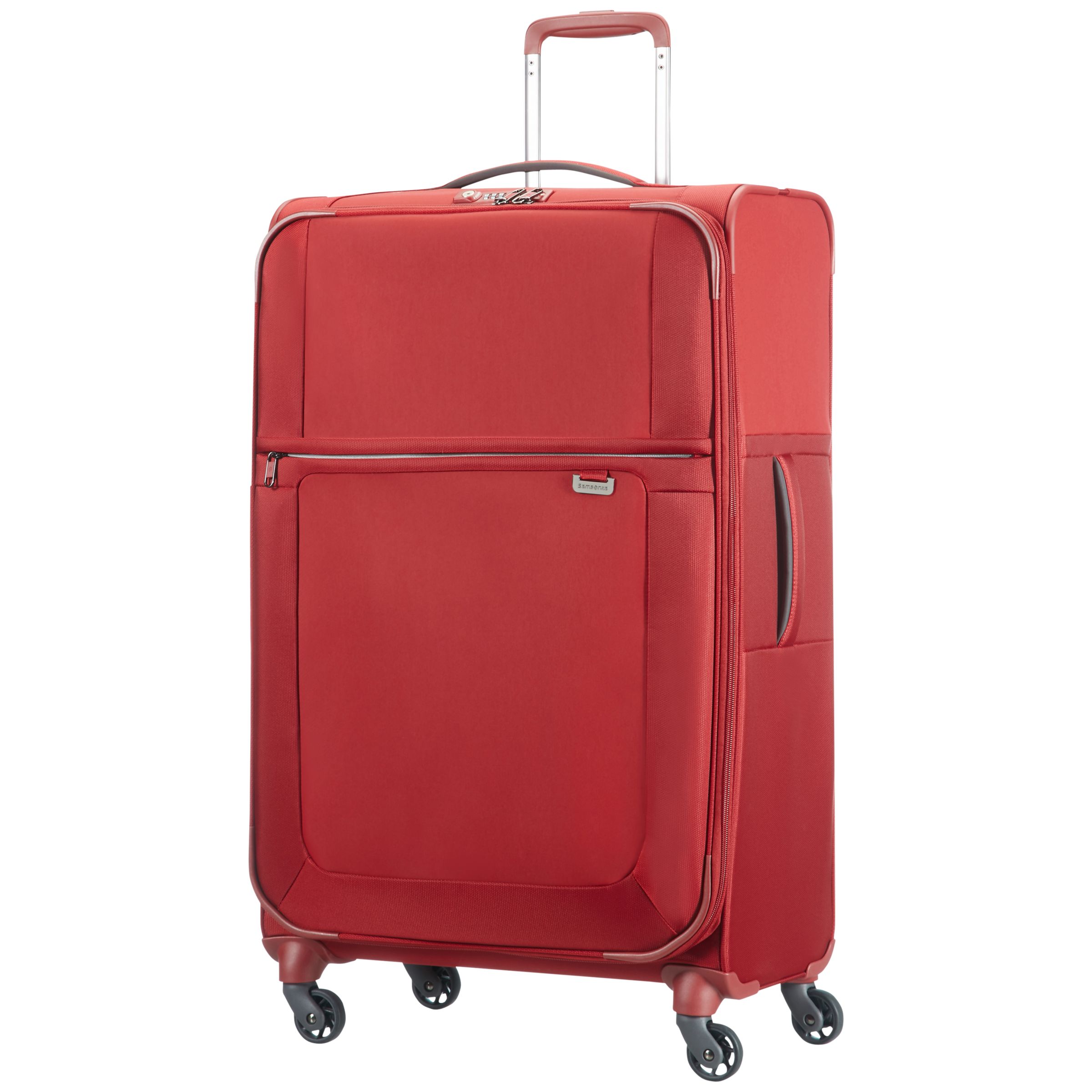 Samsonite Uplite 4-Wheel 78cm Spinner Suitcase, Red at John Lewis ...