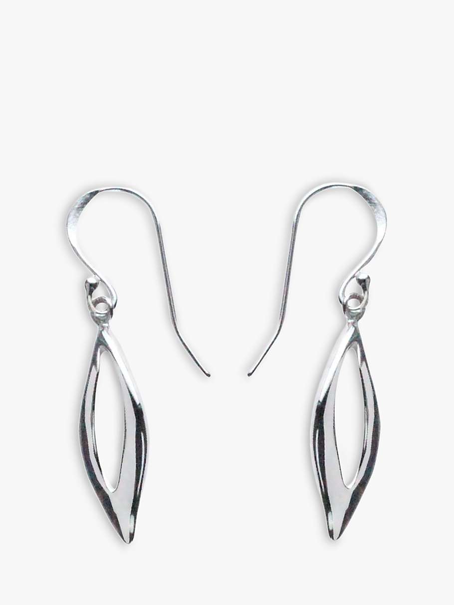 Buy Nina B Hook Drop Earrings, Silver Online at johnlewis.com