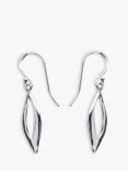 Nina B Hook Drop Earrings, Silver