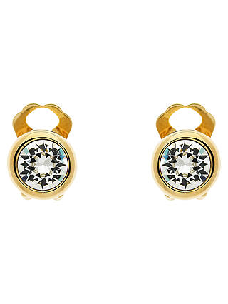 Finesse Swarovski Crystal Stud Earrings, Gold