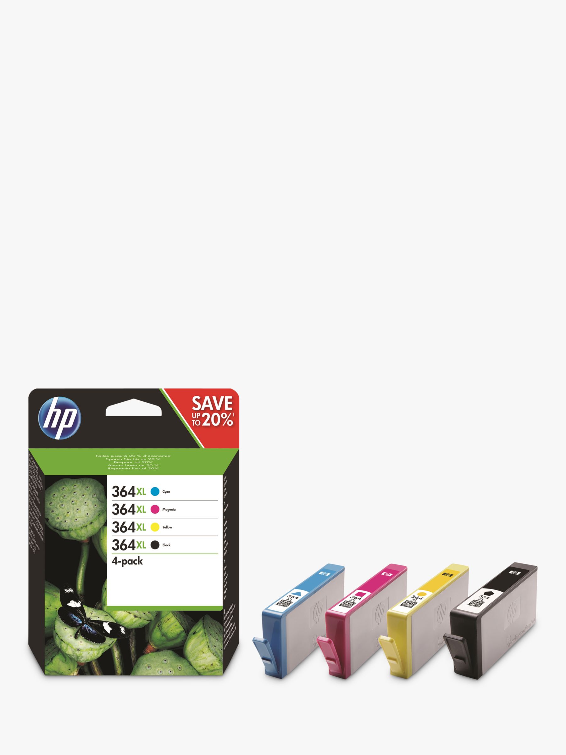 Flash Editie Grijp HP 364 XL Ink Cartridge Multipack, Pack Of 4