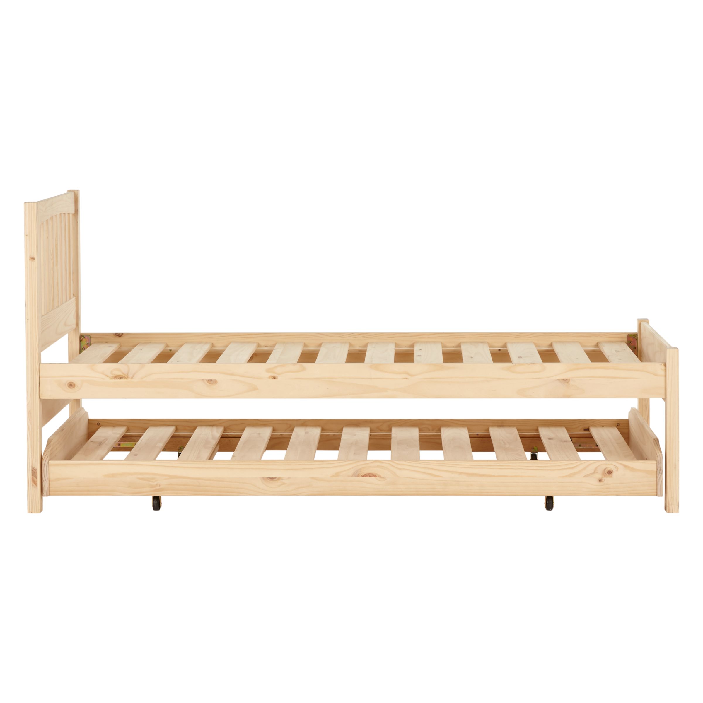 John Lewis Woodstock Raw Pine Trundle Guest Bed at John Lewis & Partners