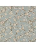 John Lewis Blossom Weave Made to Measure Curtains or Roman Blind, Duck Egg