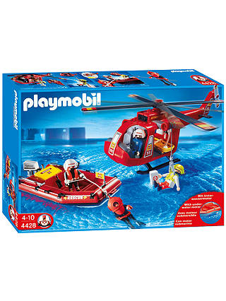 Playmobil Rescue Helicopter & Boat Set
