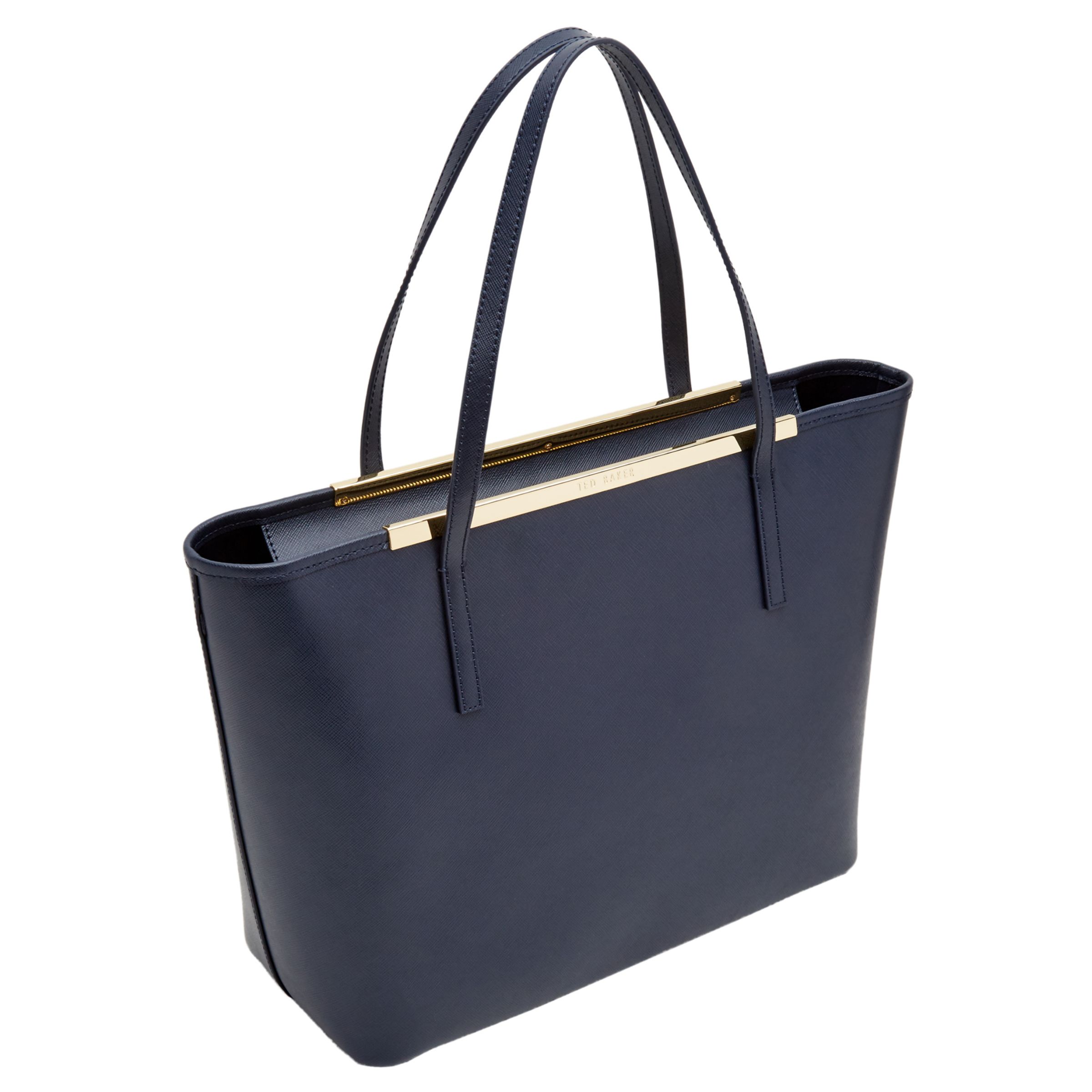 Ted Baker Carenna Leather Shopper Bag, Navy