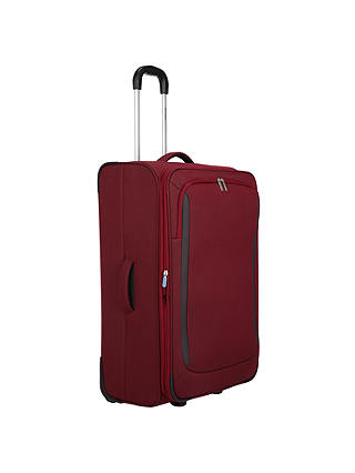 John Lewis & Partners Greenwich 2-Wheel 75cm Suitcase, Ruby