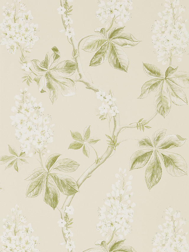Sanderson Chestnut Tree Wallpaper, Lemon / Lettuce DWOW215707
