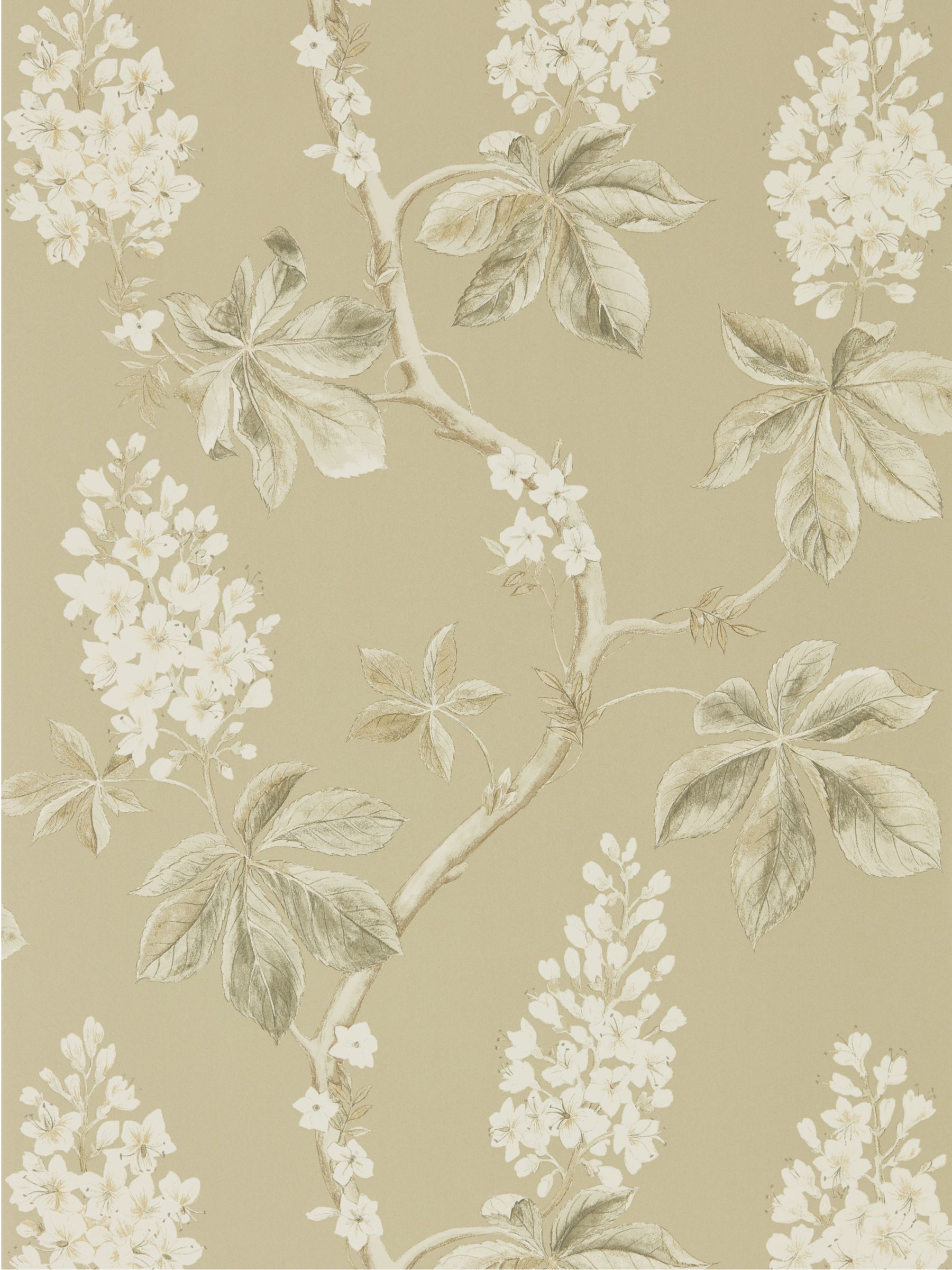 Sanderson Chestnut Tree Wallpaper, Wheat / Pebble DWOW215711