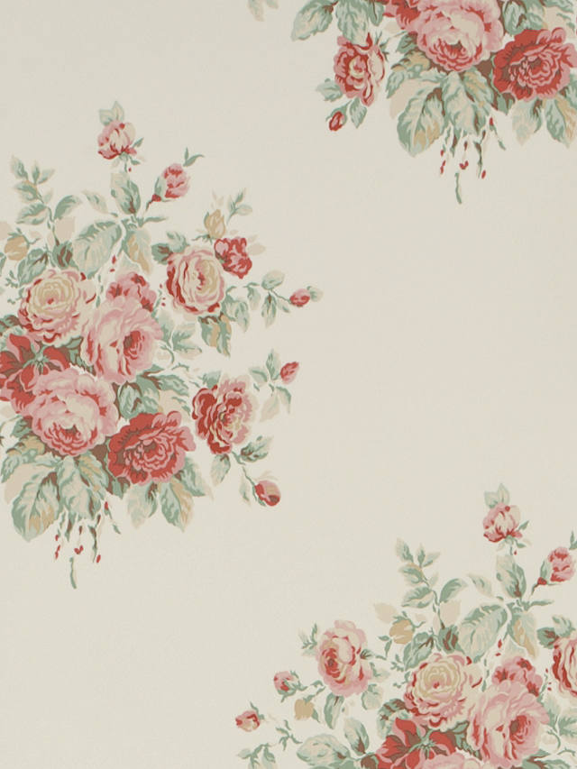Ralph Lauren Wainscott Floral Wallpaper, Cream PRL707/05