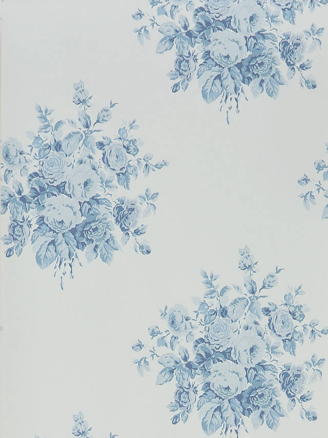 Ralph Lauren Wainscott Floral Wallpaper, Sky PRL707/02