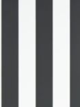 Ralph Lauren Spalding Stripe Wallpaper, Black / White PRL26/09