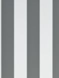 Ralph Lauren Spalding Stripe Wallpaper, Grey / White PRL26/12