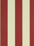 Ralph Lauren Spalding Stripe Wallpaper, Red / Sand PRL26/18