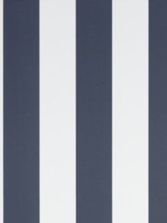 Ralph Lauren Spalding Stripe Wallpaper, Navy / White PRL26/08
