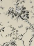 Ralph Lauren Ashfield Floral Wallpaper, Etched Black PRL027/03