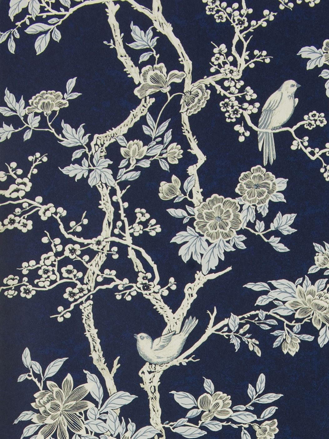 Ralph Lauren Marlowe Floral Wallpaper, Prussian Blue PRL048/04